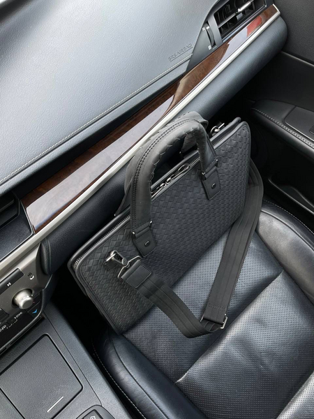 Мужской портфель Bottega Veneta мужской кожа черный 52037-3