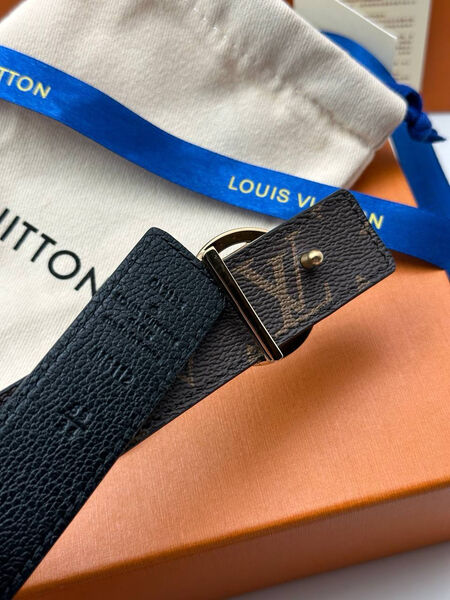 Женский ремень Louis Vuitton женский кожа черный 139040-4