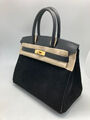 Сумка Hermès Birkin 25 ручная работа женский кожа черный 100622-2