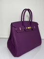 Сумка Hermès Birkin 35 женский кожа фиолетовый 139843-2