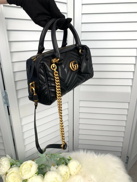 Сумка Gucci женский кожа черный 131446-2