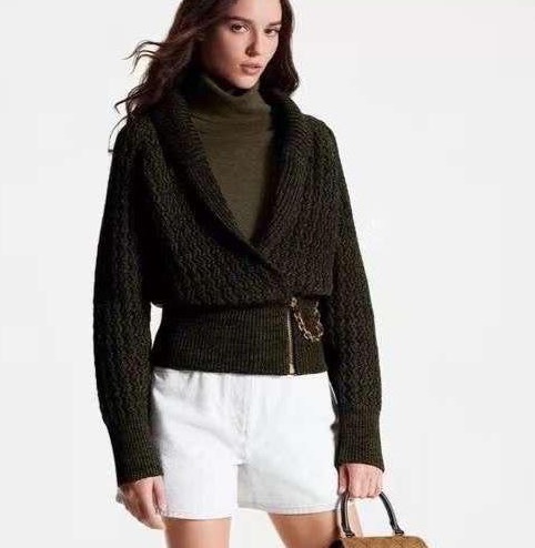 Кардиган Louis Vuitton женский черный,белый 124132