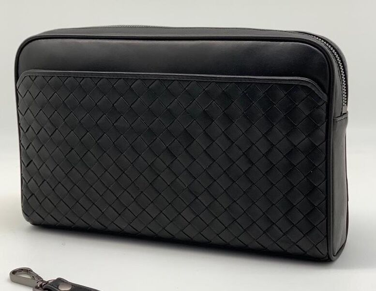 Сумка-клатч Bottega Veneta мужской кожа черный 77972
