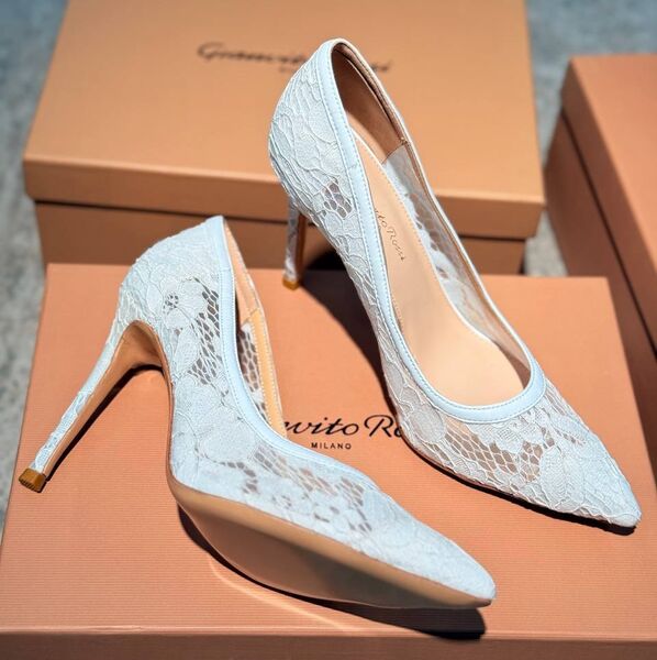 Туфли Gianvito Rossi женский сетка белый 191508