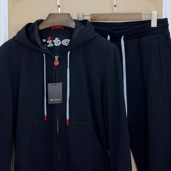 Мужской костюм Kiton мужской черный 135929-2