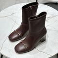 Ботильоны Gucci женский кожа 166423-2