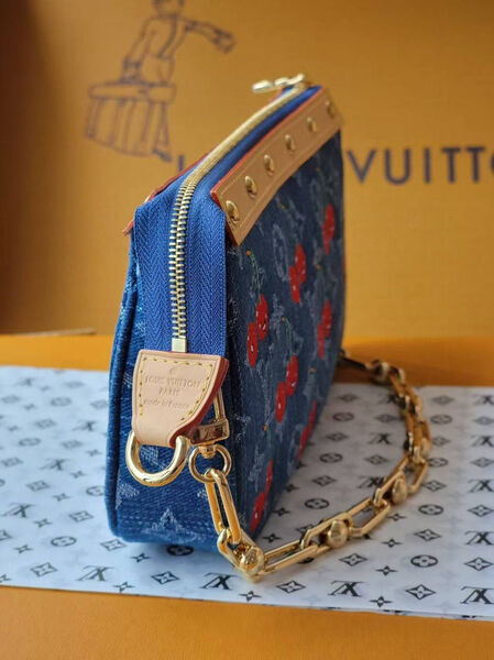 Сумка Louis Vuitton женский джинса синий 189463-4