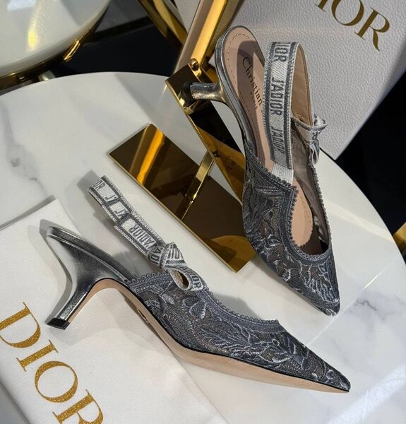 Туфли Christian Dior женский смола темно-серый 191005