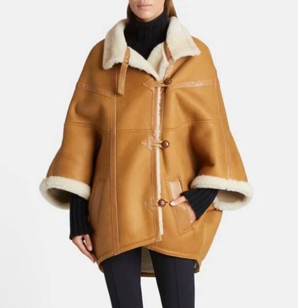 Дубленка Saint Laurent женский бежевый 128776