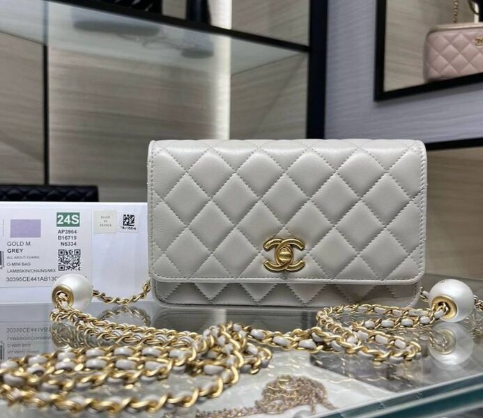 Сумка Chanel Mini женский кожа графитовый 150584