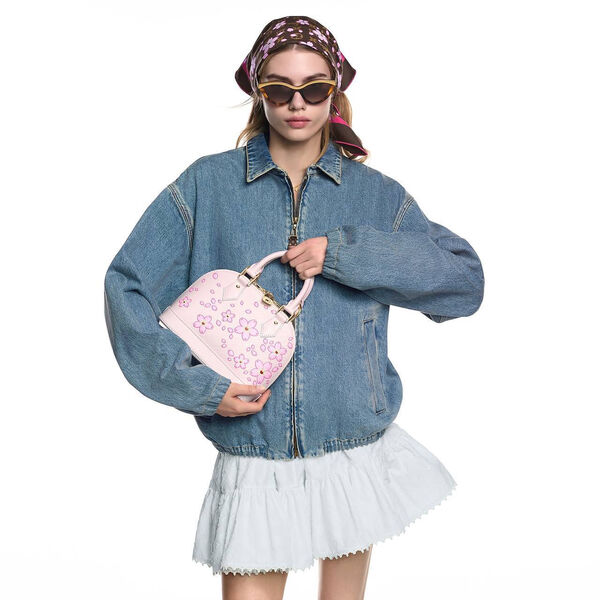 Сумка Louis Vuitton женский кожа розовый 196429-4