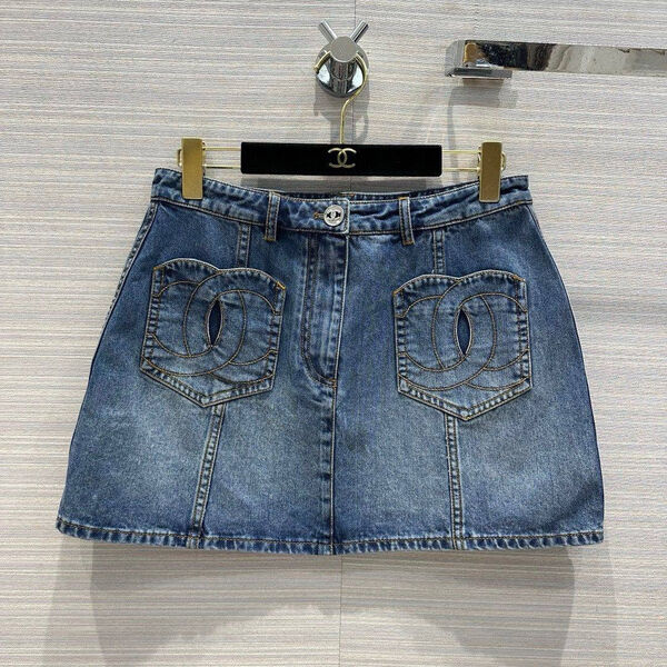 Костюм Chanel женский джинса синий 144129-3