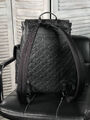 Мужской рюкзак Louis Vuitton мужской кожа черный 121418-9