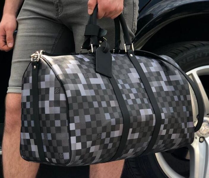 Дорожная сумка Louis Vuitton мужской канва графитовый 19180