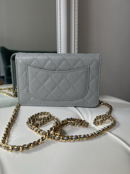 Сумка Chanel Mini женский кожа графитовый 143080-2