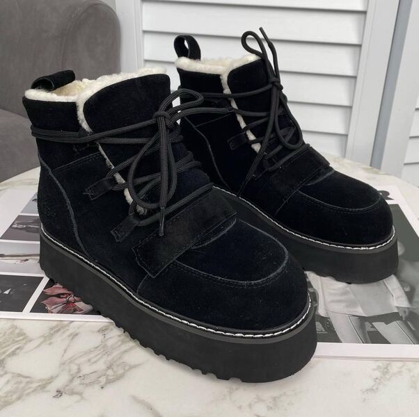 Угги Ugg женский замша черный 129434
