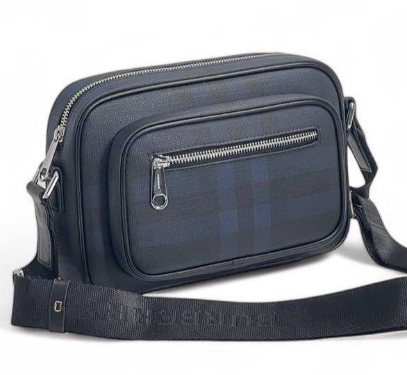 Мужская сумка мессерджер Burberry мужской кожа синий 149974