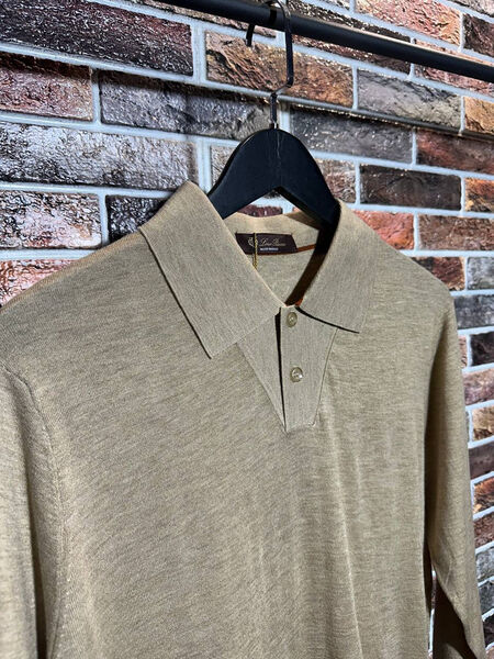 Мужское поло Loro Piana мужской графитовый 158796-3