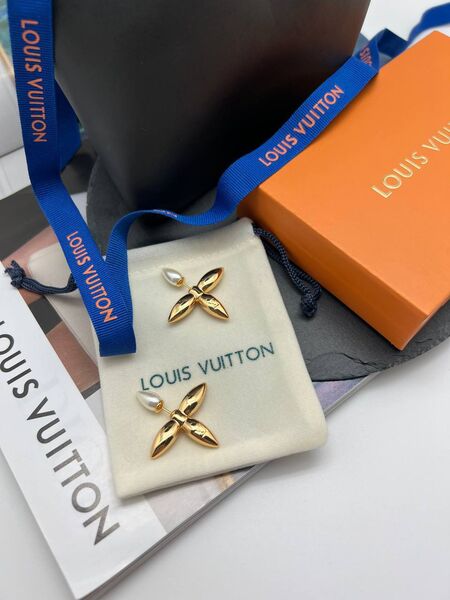 Серьги Louis Vuitton бронзовый 175402-2