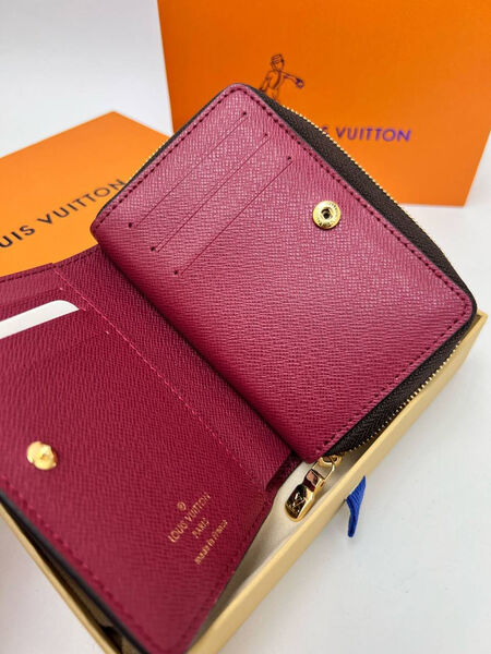 Кошелек Louis Vuitton женский канва бордовый 177887-3