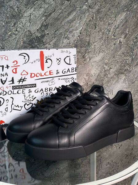 Мужские кеды Dolce & Gabbana мужской кожа черный 145699-4