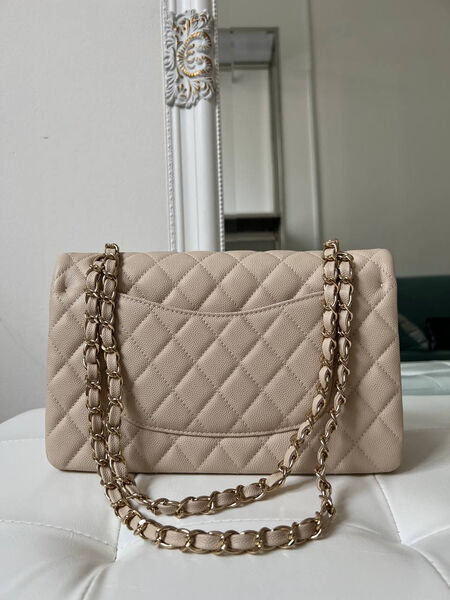 Сумка Chanel 2.55 женский кожа бежевый 146987-3