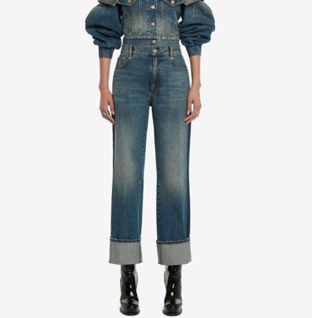 Джинсы Alexander McQueen женский джинса синий 102460