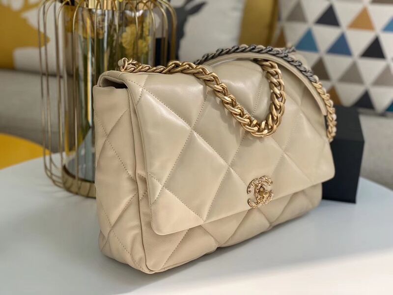 Сумка Chanel (36 см) женский кожа бежевый 73583-2
