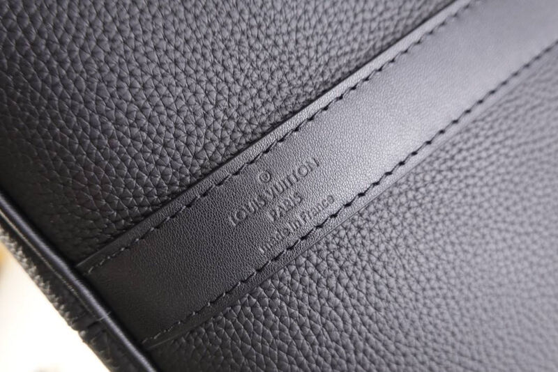 Дорожная сумка Louis Vuitton мужской кожа черный 99277-9