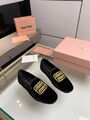 Лоферы Miu Miu женский замша черный 134845-2
