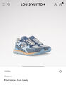 Мужские кроссовки Louis Vuitton мужской кожа бирюзовый 161554-6