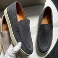Мужские лоферы Brunello Cucinelli мужской замша черный 154478-1