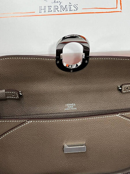 Сумка Hermèschaine D'ancre Wallet To Go женский кожа графитовый 131450-3