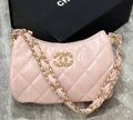Сумка Chanel женский кожа розовый 129079-1