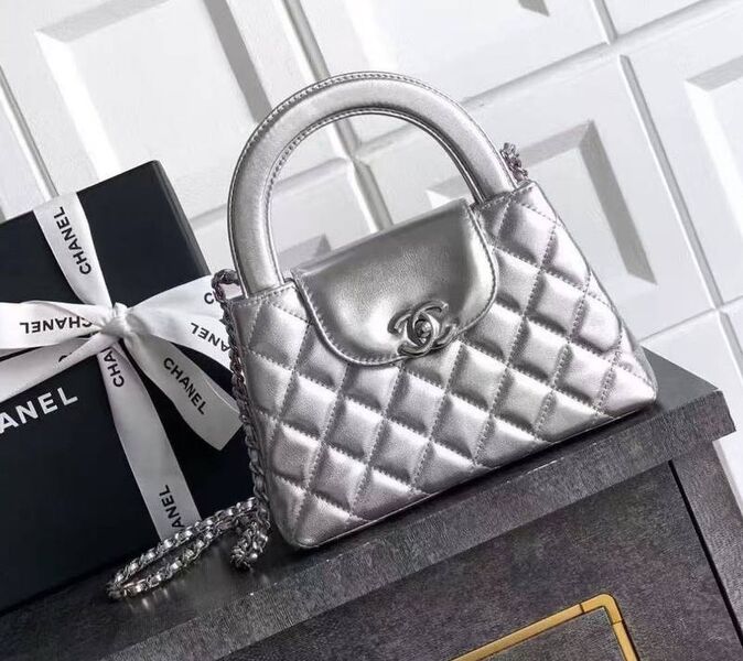 Сумка Chanel женский кожа графитовый 198067