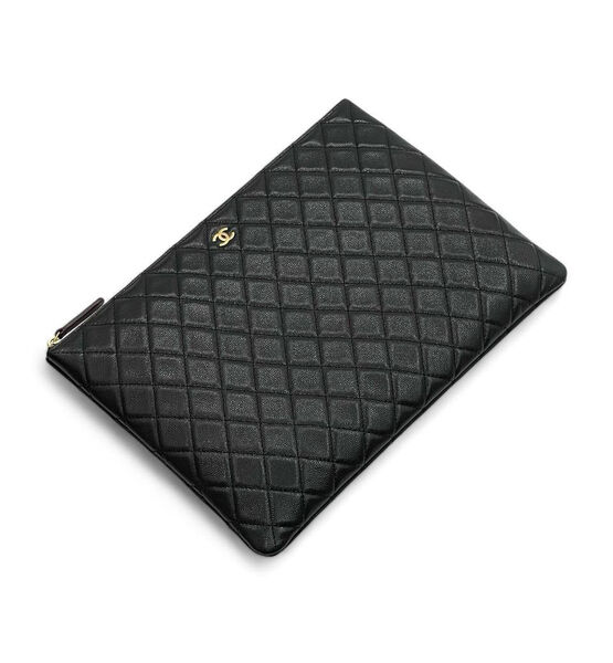 Папка Chanel женский кожа черный 153740-3