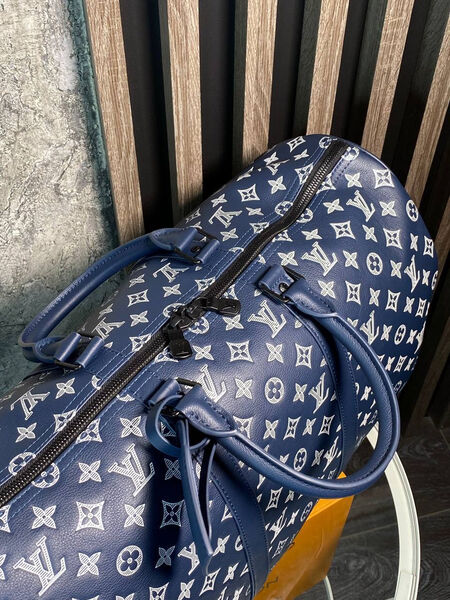 Дорожная сумка Louis Vuitton мужской кожа синий 152750-4