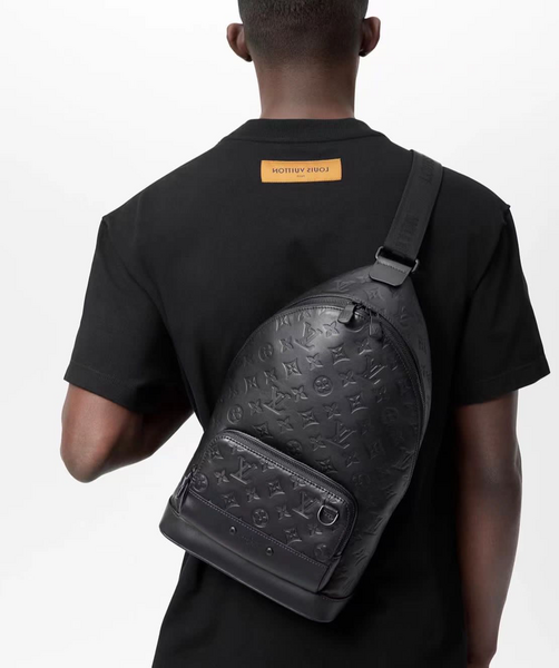 Мужская сумка слинг Louis Vuitton мужской кожа черный 42970-2