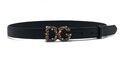 Женский ремень Dolce & Gabbana женский кожа черный 21434-2