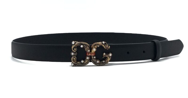 Женский ремень Dolce & Gabbana женский кожа черный 21434-2