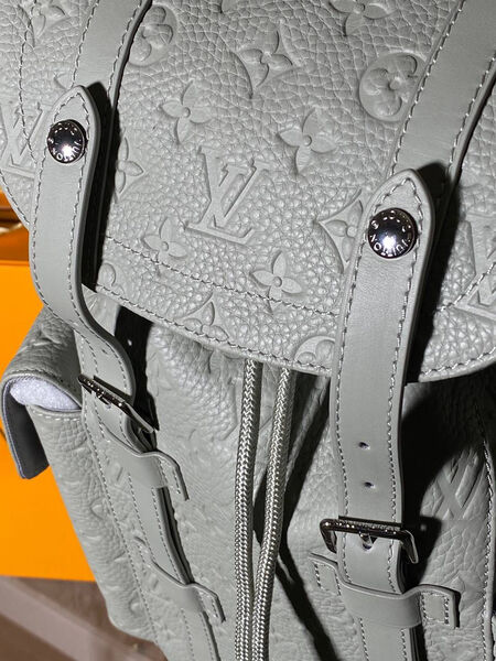 Мужской рюкзак Louis Vuitton мужской кожа графитовый 156140-5