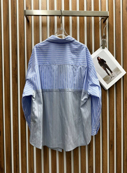 Рубашка Balenciaga женский бирюзовый 150603-4