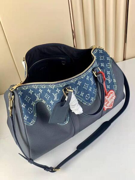 Дорожная сумка Louis Vuitton мужской кожа синий 19235-2