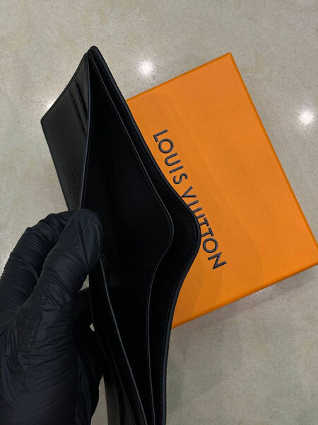 Мужской портмоне Louis Vuitton мужской кожа черный 152771-4