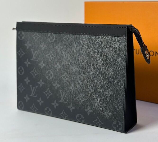 Мужской клатч Louis Vuitton мужской кожа черный 110747