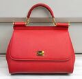 Сумка Dolce & Gabbana женский кожа бордовый 156593-1
