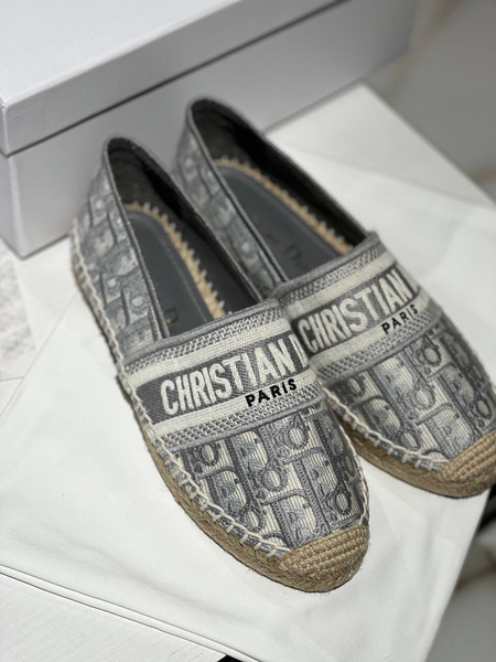 Эспадрильи Christian Dior женский текстиль графитовый 91364-4