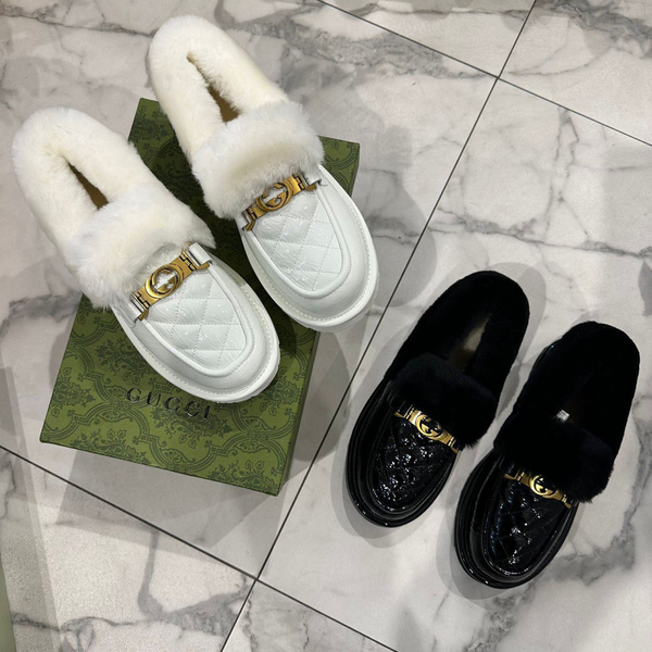 Лоферы. Gucci женский кожа белый 92715-2