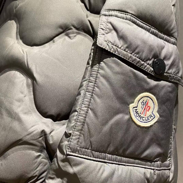 Мужской пуховик Moncler мужской графитовый 161276-5
