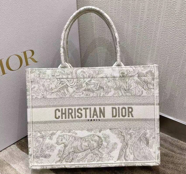 Сумка Christian Dior Book 36 женский текстиль графитовый 74183